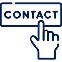 Blue contact icon